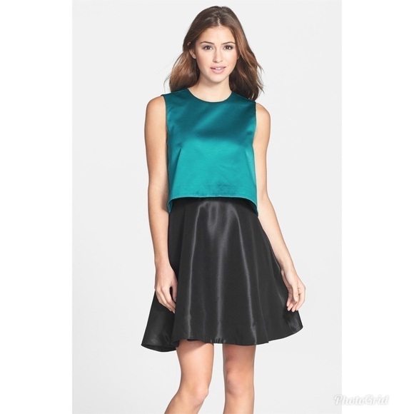 Erin Fetherston Tippy Popover Satin Dress 8 - Picture 2 of 8